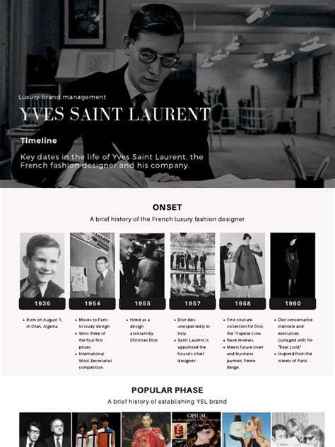 ysl mission statement|yves saint laurent timeline.